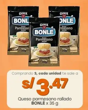 Tottus Queso parmesano rallado BONLÉ oferta