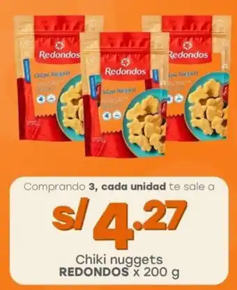 Tottus Chiki nuggets REDONDOS oferta