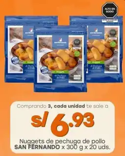 Tottus Nuggets de pechuga de pollo SAN FERNANDO x oferta