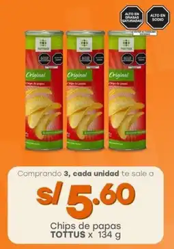 Tottus Chips de papas TOTTUS oferta