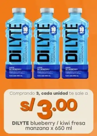 Tottus DILYTE blueberry / kiwi fresa manzana oferta