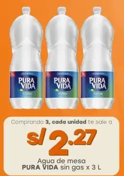 Tottus Agua de mesa PURA VIDA sin gas oferta