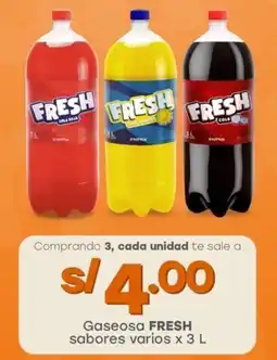 Tottus Gaseosa FRESH sabores varios oferta