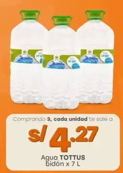 Tottus Agua TOTTUS bidón oferta