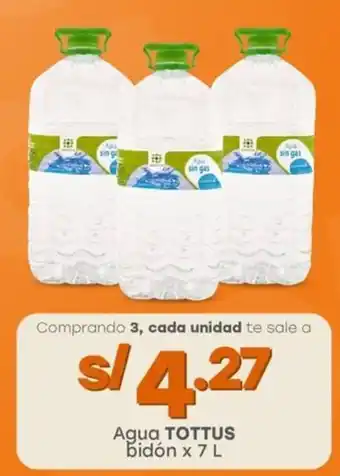 Tottus Agua TOTTUS bidón oferta