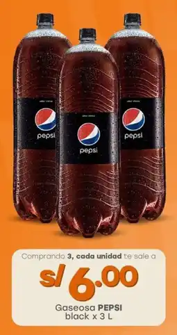 Tottus Gaseosa PEPSI black oferta