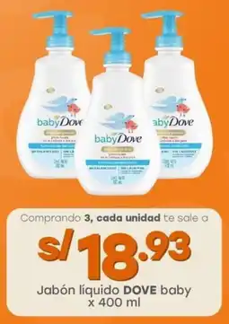 Tottus Jabón líquido DOVE baby oferta