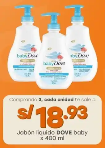 Tottus Jabón líquido DOVE baby oferta