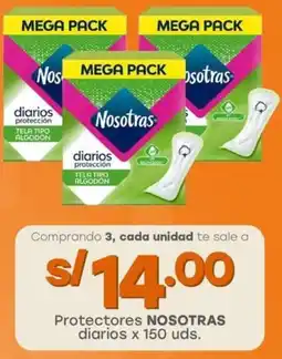 Tottus Protectores NOSOTRAS diarios oferta