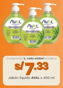 Tottus Jabón líquido AVAL oferta