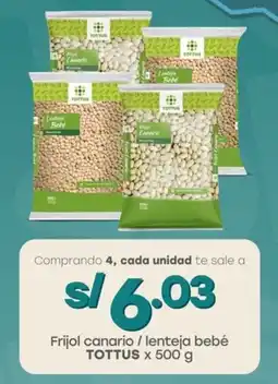 Tottus Frijol canario / lenteja bebé TOTTUS oferta