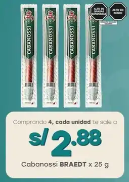 Tottus Cabanossi BRAEDT oferta