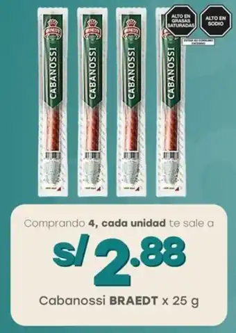 Tottus Cabanossi BRAEDT oferta