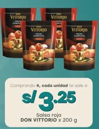 Tottus Salsa roja DON VITTORIO oferta
