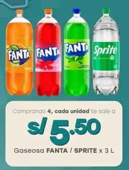 Tottus Gaseosa FANTA / SPRITE oferta