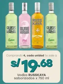Tottus Vodka RUSSKAYA saborizados oferta