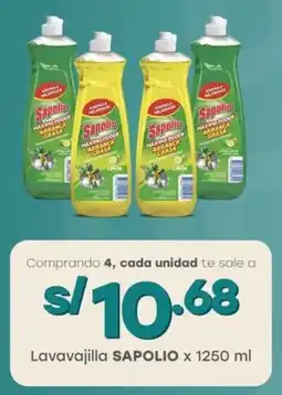 Tottus Lavavajilla SAPOLIO oferta