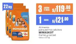 Makro Alimento para perros adultos MIMASKOT Carne y cereal Saco oferta
