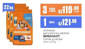 Makro Alimento para perros adultos MIMASKOT Carne y cereal Saco oferta