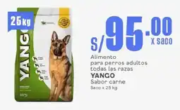 Makro Alimento para perros adultos todas las razas YANGO Sabor carne Saco oferta