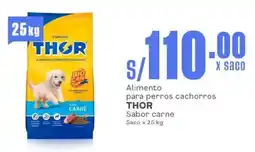 Makro Alimento para perros cachorros THOR Sabor carne Saco oferta
