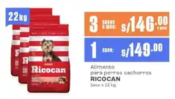 Makro Alimento para perros cachorros RICOCAN Saco oferta