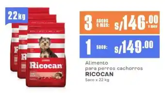 Makro Alimento para perros cachorros RICOCAN Saco oferta