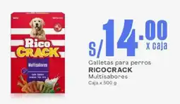 Makro Galletas para perros RICOCRACK Multisabores Caja oferta