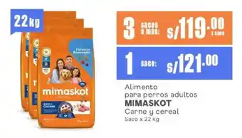 Makro Alimento para perros adultos MIMASKOT Carne y cereal Saco oferta