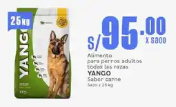 Makro Alimento para perros adultos todas las razas YANGO Sabor carne Saco oferta