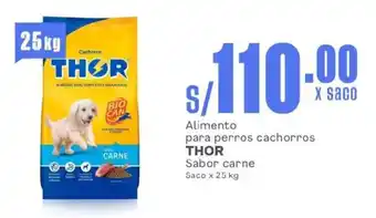 Makro Alimento para perros cachorros THOR Sabor carne Saco oferta