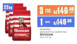 Makro Alimento para perros cachorros RICOCAN Saco oferta