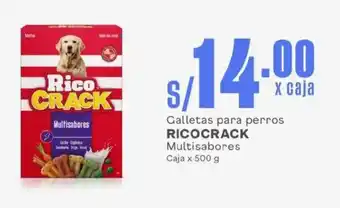 Makro Galletas para perros RICOCRACK Multisabores Caja oferta