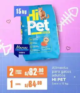 Makro Alimento para gatos adultos HI PET Saco oferta