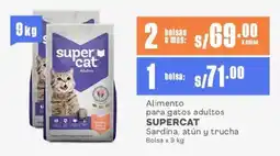 Makro Alimento para gatos adultos SUPERCAT Sardina, atún y trucha Bolsa oferta