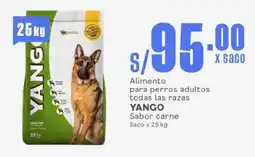 Makro Alimento para perros adultos todas las razas YANGO Sabor carne Saco oferta
