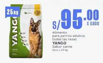 Makro Alimento para perros adultos todas las razas YANGO Sabor carne Saco oferta