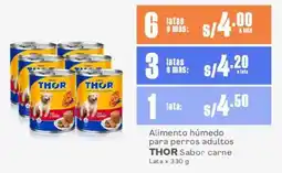 Makro Alimento húmedo para perros adultos THOR Sabor carne Lata oferta