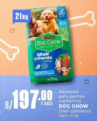 Makro Alimento para perros cachorros DOG CHOW Gran comienzo Saco oferta