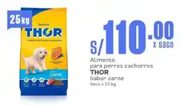 Makro Alimento para perros cachorros THOR Sabor carne Saco oferta