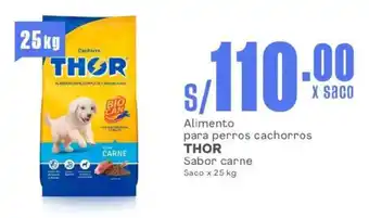 Makro Alimento para perros cachorros THOR Sabor carne Saco oferta