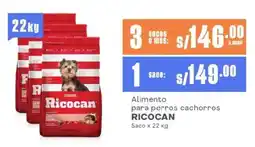 Makro Alimento para perros cachorros RICOCAN Saco oferta