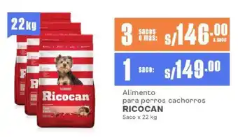 Makro Alimento para perros cachorros RICOCAN Saco oferta