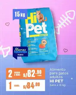 Makro Alimento para gatos adultos HI PET Saco oferta