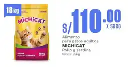 Makro Alimento para gatos adultos MICHICAT Pollo y sardina Saco oferta