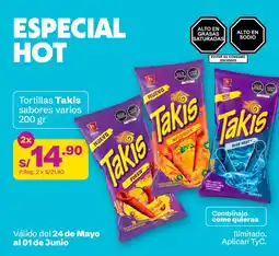 Tambo Tortillas Takis sabores varios oferta