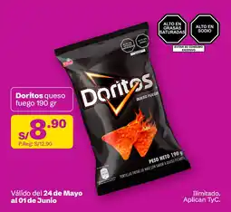 Tambo Doritos queso fuego oferta