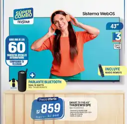 El Gallo Más Gallo Smart TV FHD 43" TV43FEW5F3PE oferta