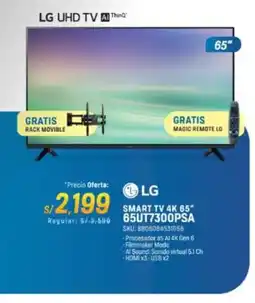 El Gallo Más Gallo LG Smart TV 4K 65″ 65UT7300PSA oferta