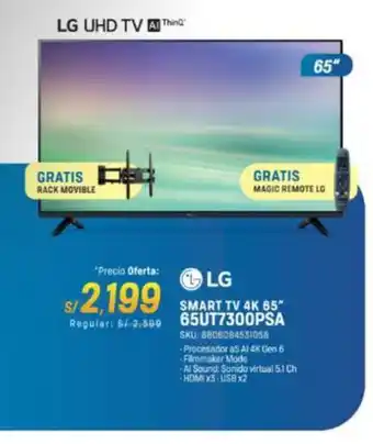 El Gallo Más Gallo LG Smart TV 4K 65″ 65UT7300PSA oferta